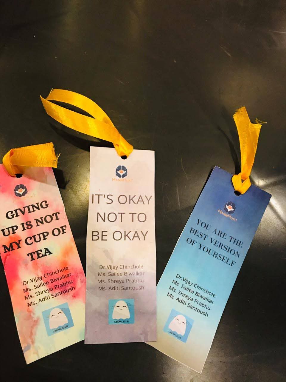 "It's okay not to be okay" bookmarks